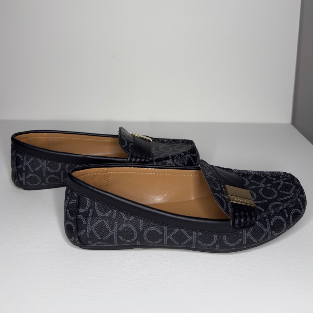 Calvin Klein Monogram Black Loafers - Picture 4 of 9
